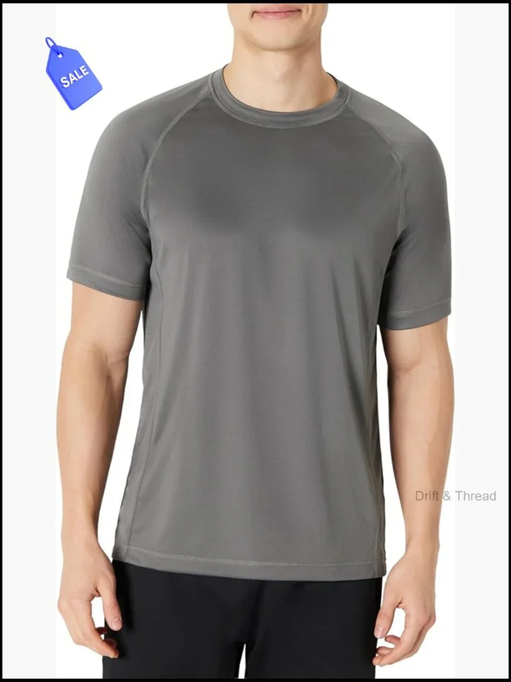 Men's Slim-Fit Short-Sleeve Quick-Dry UPF 50 Swim Tee